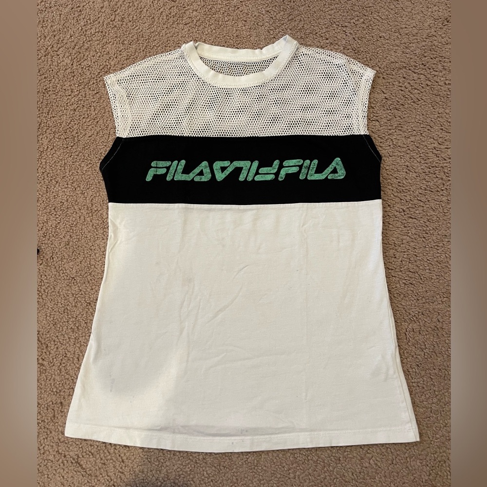 FILA Play Date Training Mesh CrewNeck Sleeveless Shirt